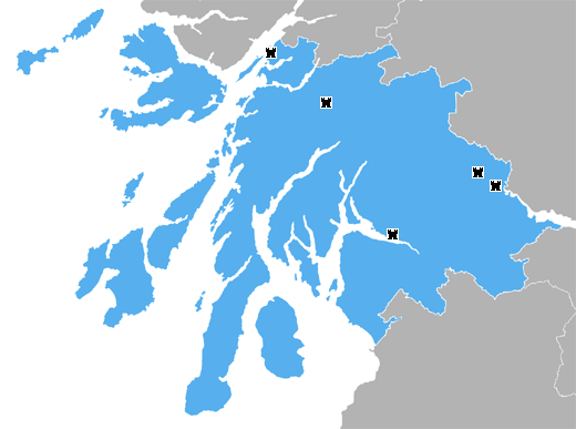 Map of Central and West Scotland